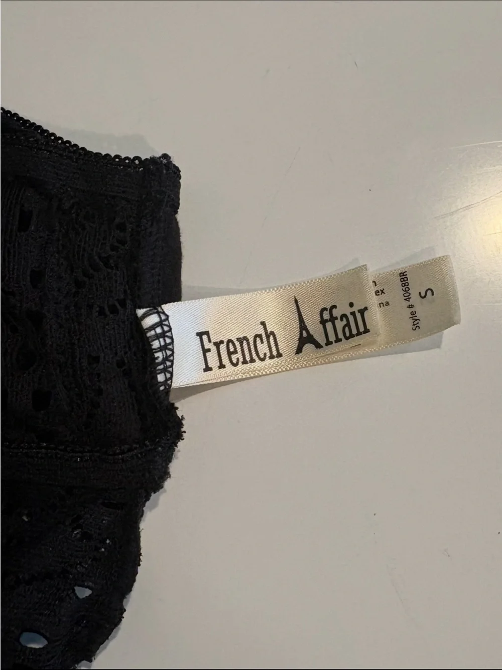 Black Lace Halter Bralette